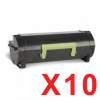10 x Compatible Lexmark MX310 MX410 MX511 MX611 603H Toner Cartridge High Yield 60F3H00