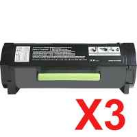 3 x Compatible Lexmark MS531 MS631 MS632 MX532 MX632 Toner Cartridge 66S1000