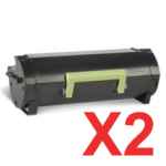 2 x Compatible Lexmark MS531 MX532 Toner Cartridge Extra High Yield 66S1H00
