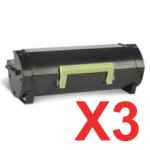 3 x Compatible Lexmark MS531 MX532 Toner Cartridge Extra High Yield 66S1H00