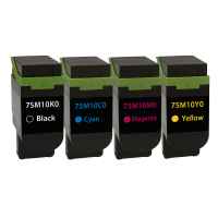 4 Pack Compatible Lexmark CS531 CX532 CS632 CX635 Toner Cartridge Set 75M10C0 75M10K0 75M10M0 75M10Y0  4 Pack Compatible Lexmark CS531 CX532 CS632 CX635 Toner Cartridge Set 75M10C0 75M10K0 75M10M0 75M10Y0