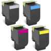 Toner Compatible JAUNE Pour Imprimantes Lexmark CX310, CX410, CX510 - Marque Qualitoner, Qualité Professionnelle