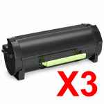 3 x Compatible Lexmark B2442 MB2442 Toner Cartridge B236000