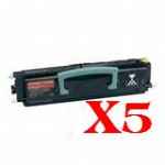 5 x Compatible Lexmark E250 E250D E250DN Toner Cartridge E250A11P E250A21P