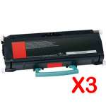 3 x Compatible Lexmark E260 E360 E460 E462 Toner Cartridge E260A11P