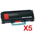 5 x Compatible Lexmark E260 E360 E460 E462 Toner Cartridge E260A11P