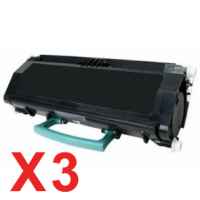 3 x Compatible Lexmark X463 X464 X466 Toner Cartridge High Yield X463H11G