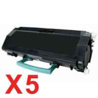 5 x Compatible Lexmark X463 X464 X466 Toner Cartridge High Yield X463H11G