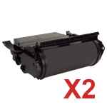 2 x Compatible Lexmark X642 X644 X646 Toner Cartridge High Yield X644H11P