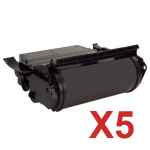 5 x Compatible Lexmark X642 X644 X646 Toner Cartridge High Yield X644H11P
