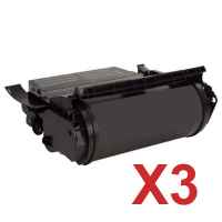 3 x Compatible Lexmark X651 X652 X654 X656 X658 Toner Cartridge High Yield X651H11P
