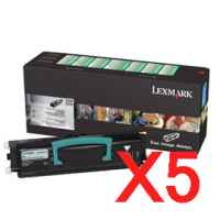 5 x Genuine Lexmark E250 E250D E250DN Toner Cartridge Return Program