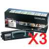 3 x Genuine Lexmark X203 X204 Toner Cartridge Return Program