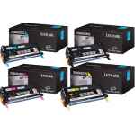 4 Pack Genuine Lexmark X560N Toner Cartridge Set High Yield 