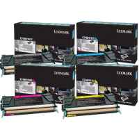 4 Pack Genuine Lexmark X748 Toner Cartridge Set High Yield Return Program