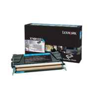 1 x Genuine Lexmark X748 Cyan Toner Cartridge High Yield Return Program