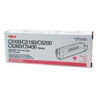 1 x Genuine OKI C5100 C5200 C5300 C5400 Magenta Toner Cartridge