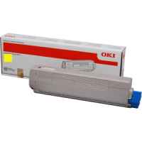 1 x Genuine OKI C5800 C5900 C5550 Yellow Toner Cartridge