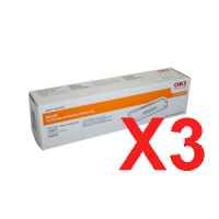 3 x Genuine OKI Page B4600 Toner Cartridge High Yield