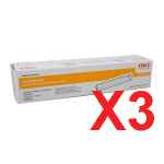 3 x Genuine OKI Page B4400 B4600 Toner Cartridge