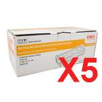 5 x Genuine OKI B410 B430 B440 MB470 MB480 Toner Cartridge