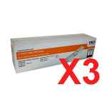 3 x Genuine OKI C110 C130 MC160 Black Toner Cartridge High Yield