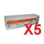 5 x Genuine OKI C110 C130 MC160 Black Toner Cartridge High Yield