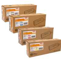 4 Pack Genuine OKI C610 Toner Cartridge Set