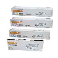 4 Pack Genuine OKI C510 C530 MC561 Toner Cartridge Set