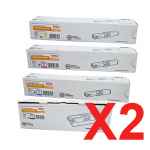 2 Lots of 4 Pack Genuine OKI C510 C530 MC561 Toner Cartridge Set