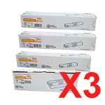 3 Lots of 4 Pack Genuine OKI C510 C530 MC561 Toner Cartridge Set