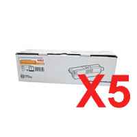 5 x Genuine OKI C510 C530 MC561 Black Toner Cartridge