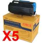 5 x Genuine OKI B731 MB770 Toner Cartridge High Yield