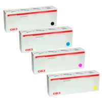 4 Pack Genuine OKI C833 C833n Toner Cartridge Set