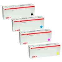 4 Pack Genuine OKI C712 C712n Toner Cartridge Set