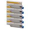 5 x Genuine OKI C833 C833n Black Toner Cartridge