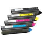 4 Pack Compatible OKI C5250 C5450 C5510 C5540 Toner Cartridge Set