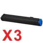 3 x Compatible OKI B4400 B4600 Toner Cartridge 