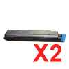 2 x Compatible OKI B410 B430 B440 MB470 MB480 Toner Cartridge 