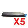 5 x Compatible OKI B410 B430 B440 MB470 MB480 Toner Cartridge 
