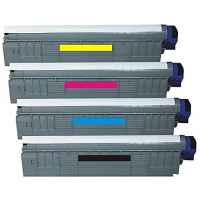 4 Pack Compatible OKI ES8460 Toner Cartridge Set