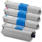 4 Pack Compatible OKI C310 C330 C331 MC361 MC362 Toner Cartridge Set