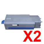 2 x Compatible OKI B820 Toner Cartridge 