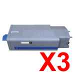 3 x Compatible OKI B820 Toner Cartridge 