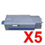5 x Compatible OKI B820 Toner Cartridge 