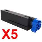 5 x Compatible OKI B431 MB471 MB491 Toner Cartridge High Yield 