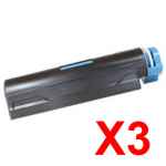 3 x Compatible OKI ES4131 ES4191 Toner Cartridge 