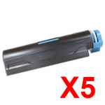 5 x Compatible OKI ES4131 ES4191 Toner Cartridge 