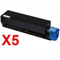 5 x Compatible OKI B401 MB451 Toner Cartridge High Yield 