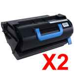 2 x Compatible OKI B721 B731 MB760 MB770 Toner Cartridge 